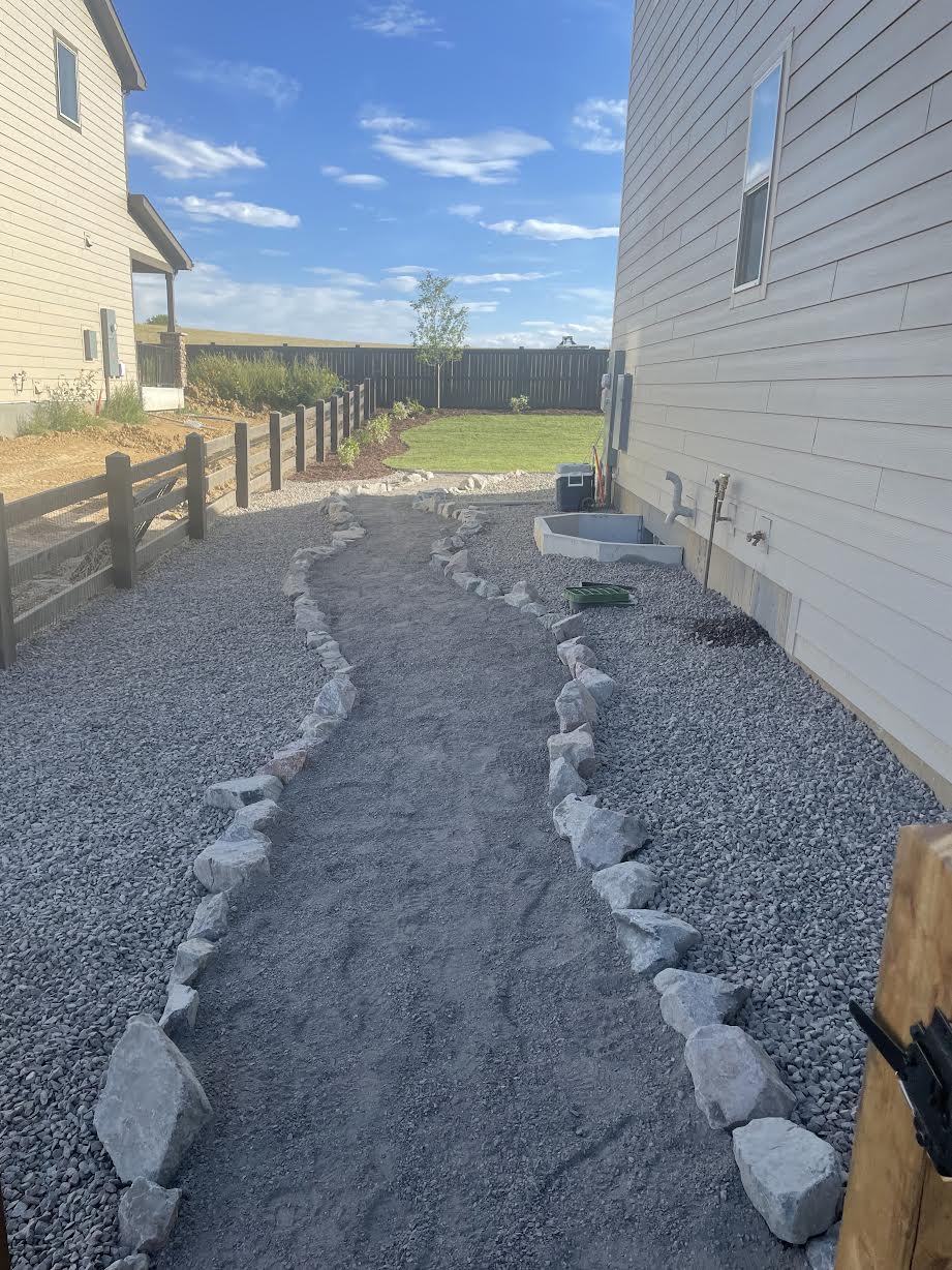 Stone Pathway & Gravel Landscaping