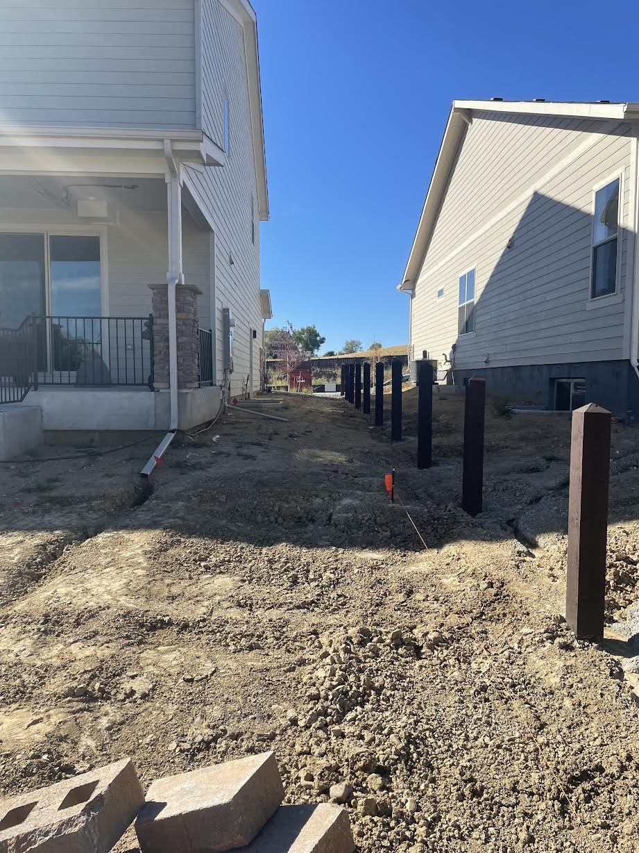 Professional Fence Installation - Construction in Progress